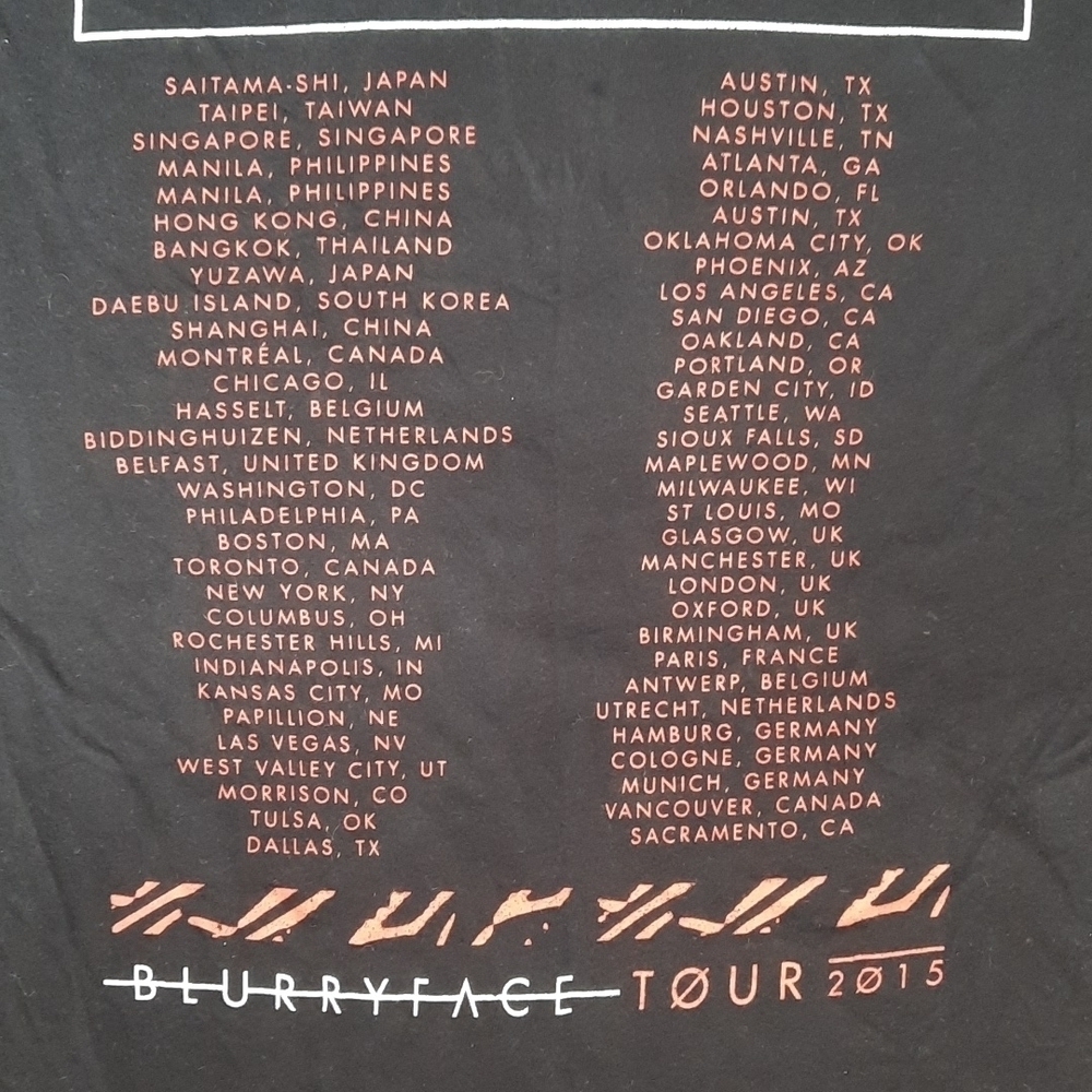 Twenty One Pilots Blurryface Tour 2015 Band Tshirt - Picture 5 of 5